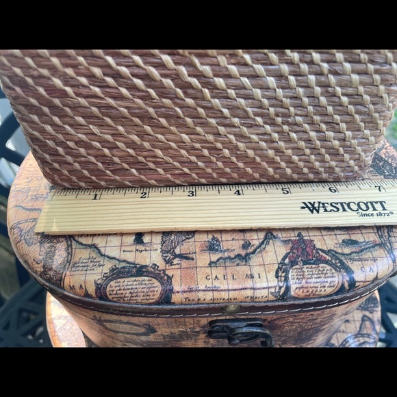 Charming Helen Kaminski Raffia Basket Purse - Picture 9 of 14